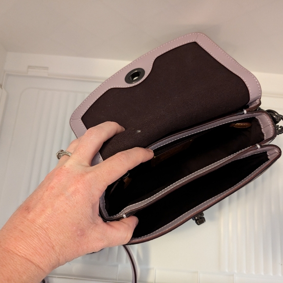 Coach Cassie 19 in Soft Lilac and Tan with Pewter hardware - Picture 4 of 13